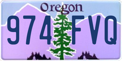 OR license plate 974FVQ