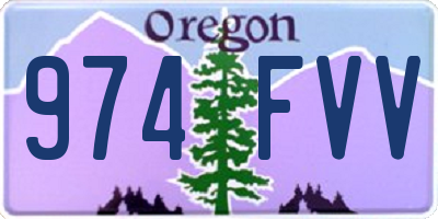 OR license plate 974FVV