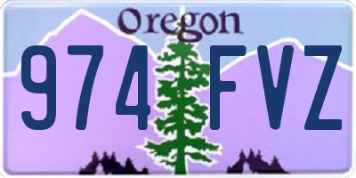OR license plate 974FVZ