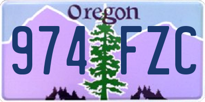 OR license plate 974FZC