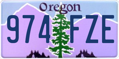OR license plate 974FZE
