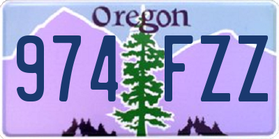 OR license plate 974FZZ