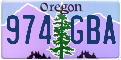 OR license plate 974GBA