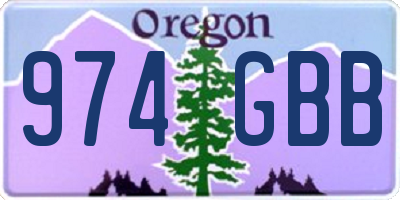 OR license plate 974GBB