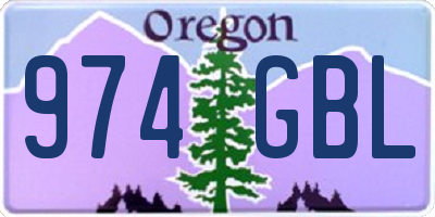 OR license plate 974GBL