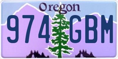 OR license plate 974GBM