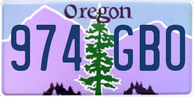 OR license plate 974GBO