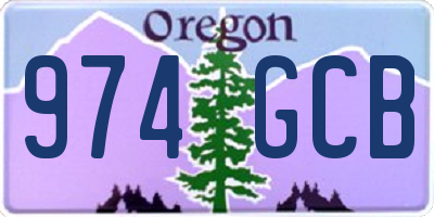 OR license plate 974GCB