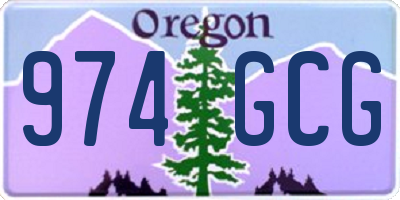 OR license plate 974GCG