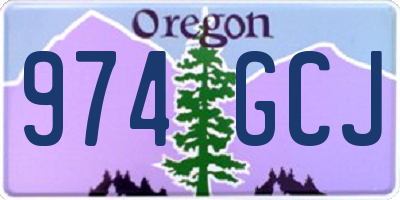 OR license plate 974GCJ