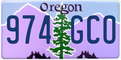 OR license plate 974GCO