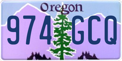 OR license plate 974GCQ