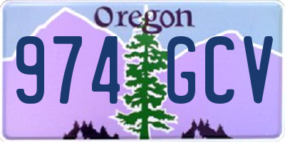 OR license plate 974GCV