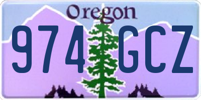 OR license plate 974GCZ