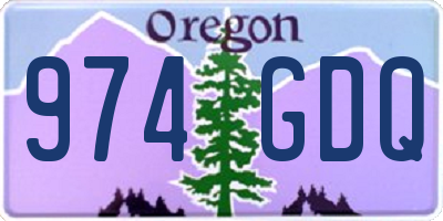 OR license plate 974GDQ
