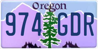 OR license plate 974GDR