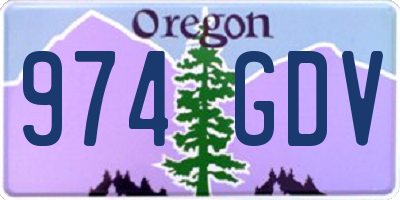 OR license plate 974GDV