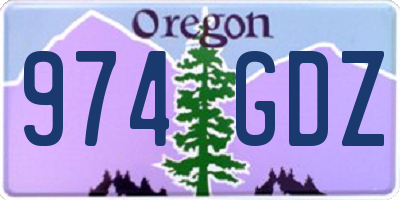 OR license plate 974GDZ