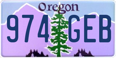 OR license plate 974GEB