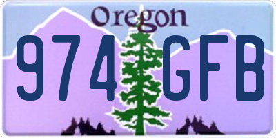 OR license plate 974GFB