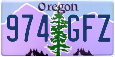 OR license plate 974GFZ
