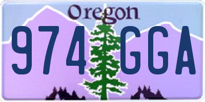 OR license plate 974GGA