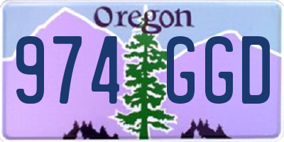 OR license plate 974GGD