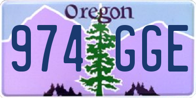 OR license plate 974GGE