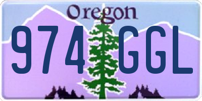 OR license plate 974GGL
