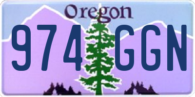 OR license plate 974GGN