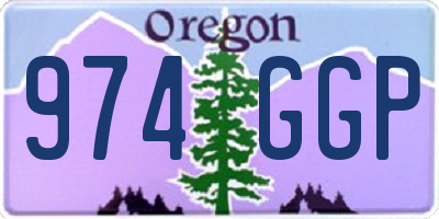 OR license plate 974GGP