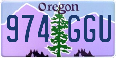 OR license plate 974GGU