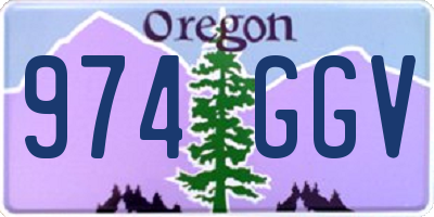 OR license plate 974GGV