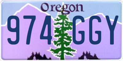 OR license plate 974GGY