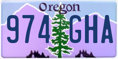 OR license plate 974GHA
