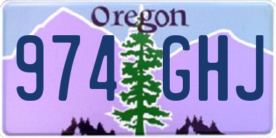OR license plate 974GHJ
