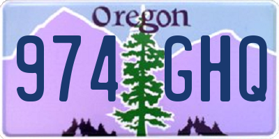 OR license plate 974GHQ