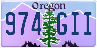 OR license plate 974GII