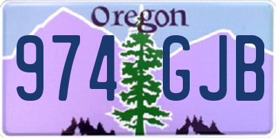 OR license plate 974GJB