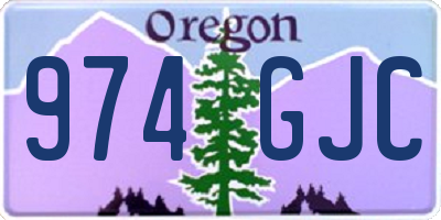 OR license plate 974GJC