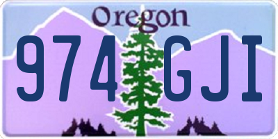 OR license plate 974GJI