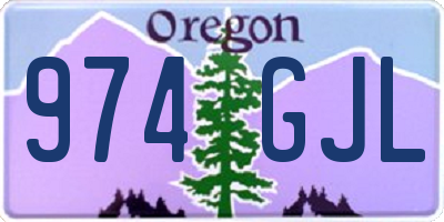 OR license plate 974GJL