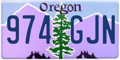 OR license plate 974GJN