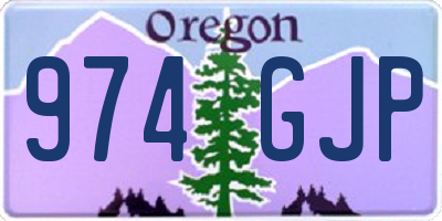 OR license plate 974GJP