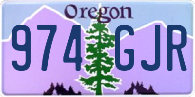 OR license plate 974GJR