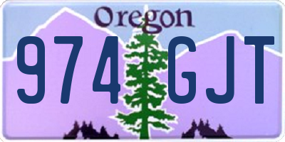 OR license plate 974GJT