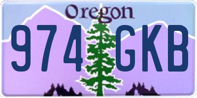 OR license plate 974GKB