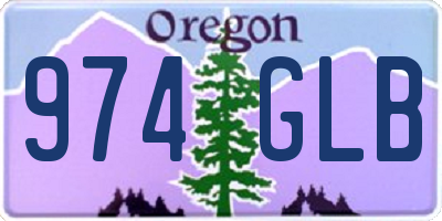 OR license plate 974GLB