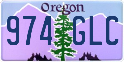 OR license plate 974GLC