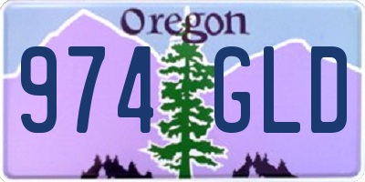 OR license plate 974GLD